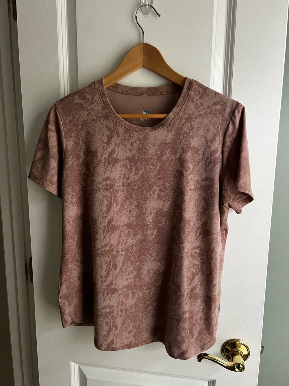 KUHL Konstance Short Sleeve Shirt Size Large Rose Ash